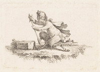 KG 01242
<br/>
Vignetten en initialen uit "Poësies diverses" door Frederik de Grote (30 bladen)
<br/>
<em>Schmidt, Georg Friedrich (1712-1775)</em>